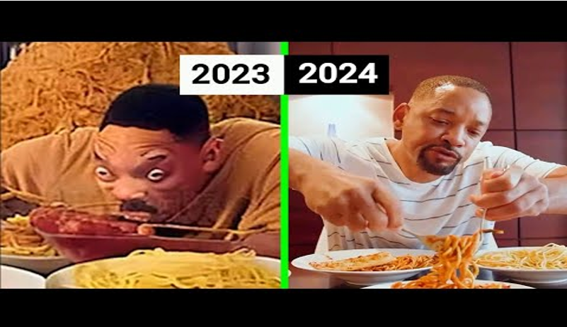 Zdroj: YouTube, AI video comparison 2023 vs 2024 